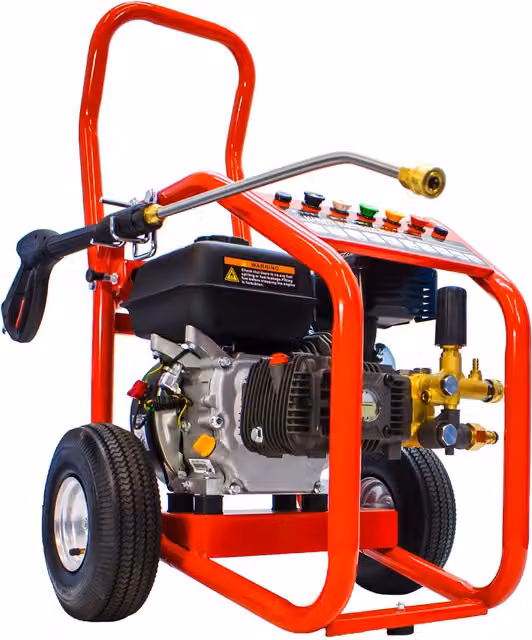 Kiam Warrior 3000P Petrol High Pressure Washer Jet Cleaner, 6.5HP, Blue