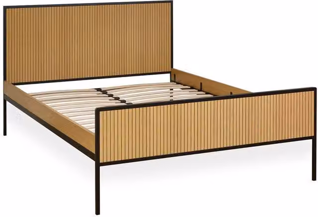 Cheshire Horizon Oak Effect Bed Frame in Brown, King Size 150 x 200 cm – 1