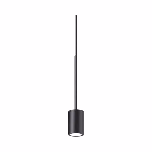 Ideal Lux Archimede Black Cylinder LED Pendant Ceiling Light with 250Lm Warm White 3000K Output