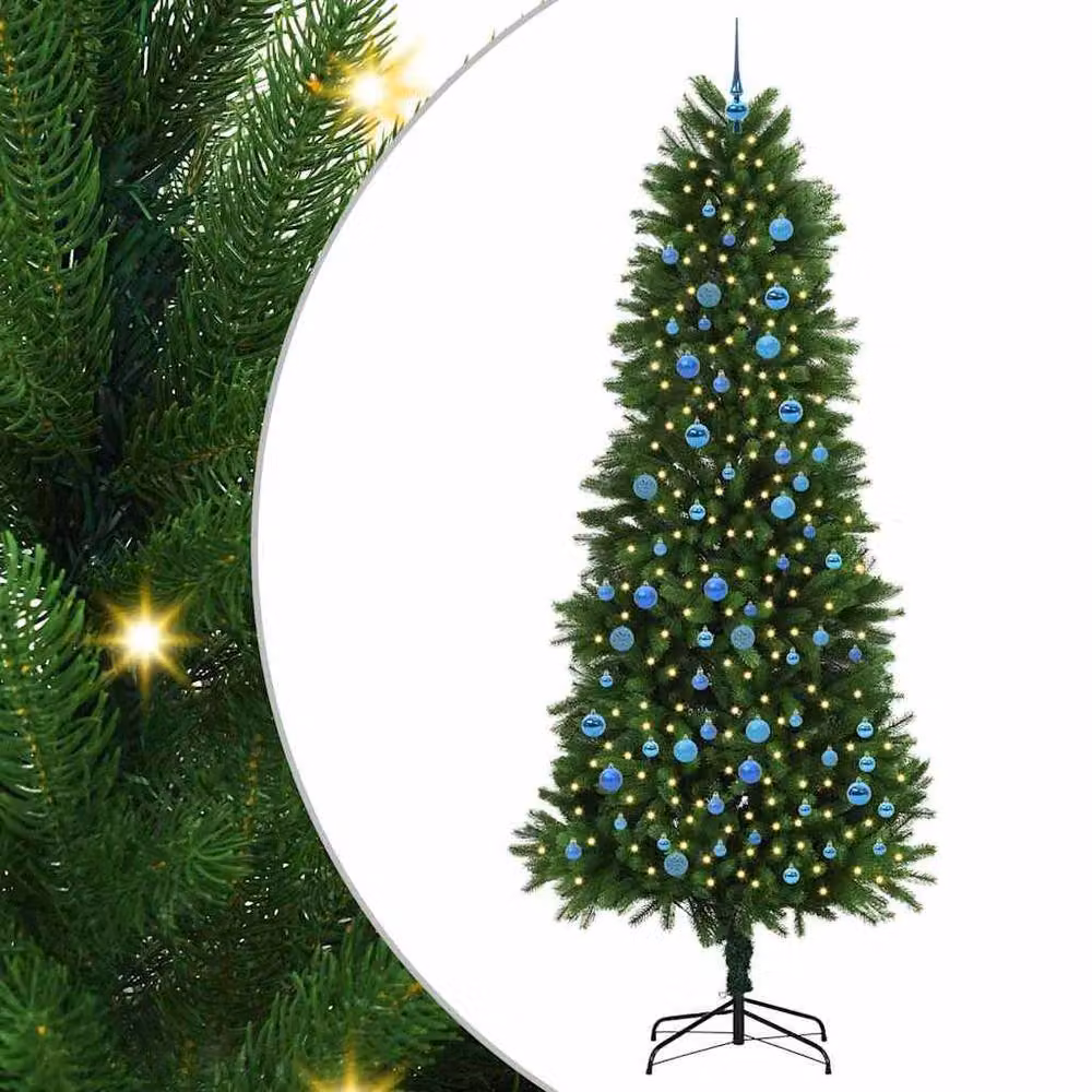 Berkfield Home Realistic Green Christmas Tree with 300 LEDs and Stand, Height: 240 cm – 3