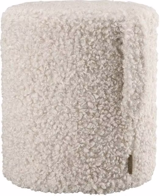Blomus TEDDY Pouf in Off-White Bouclé Fabric