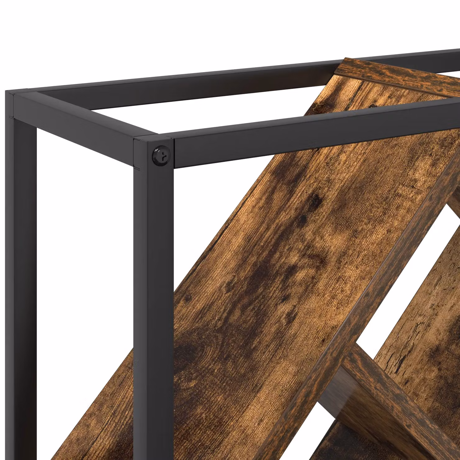 Berkfield Home Modern Smoked Oak Wine Rack in Brown, W/D/H: 51 x 18 x 52.5 cm – 5