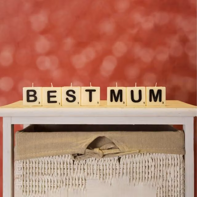 Boxer Gifts E Letter Figure Candle in White