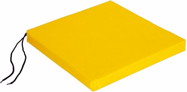 Roseley Water Repellent Square Outdoor Chair Pad in Yellow