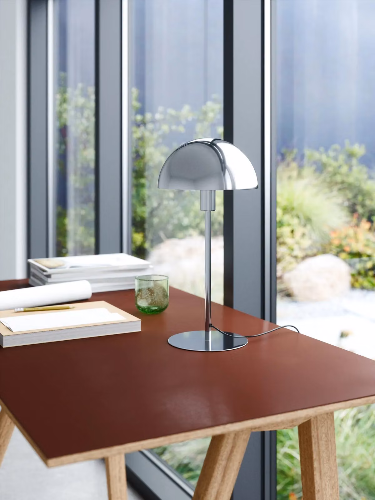 Nordlux Ellen Table Lamp in Chrome Silver Metal with E14 Socket – 2