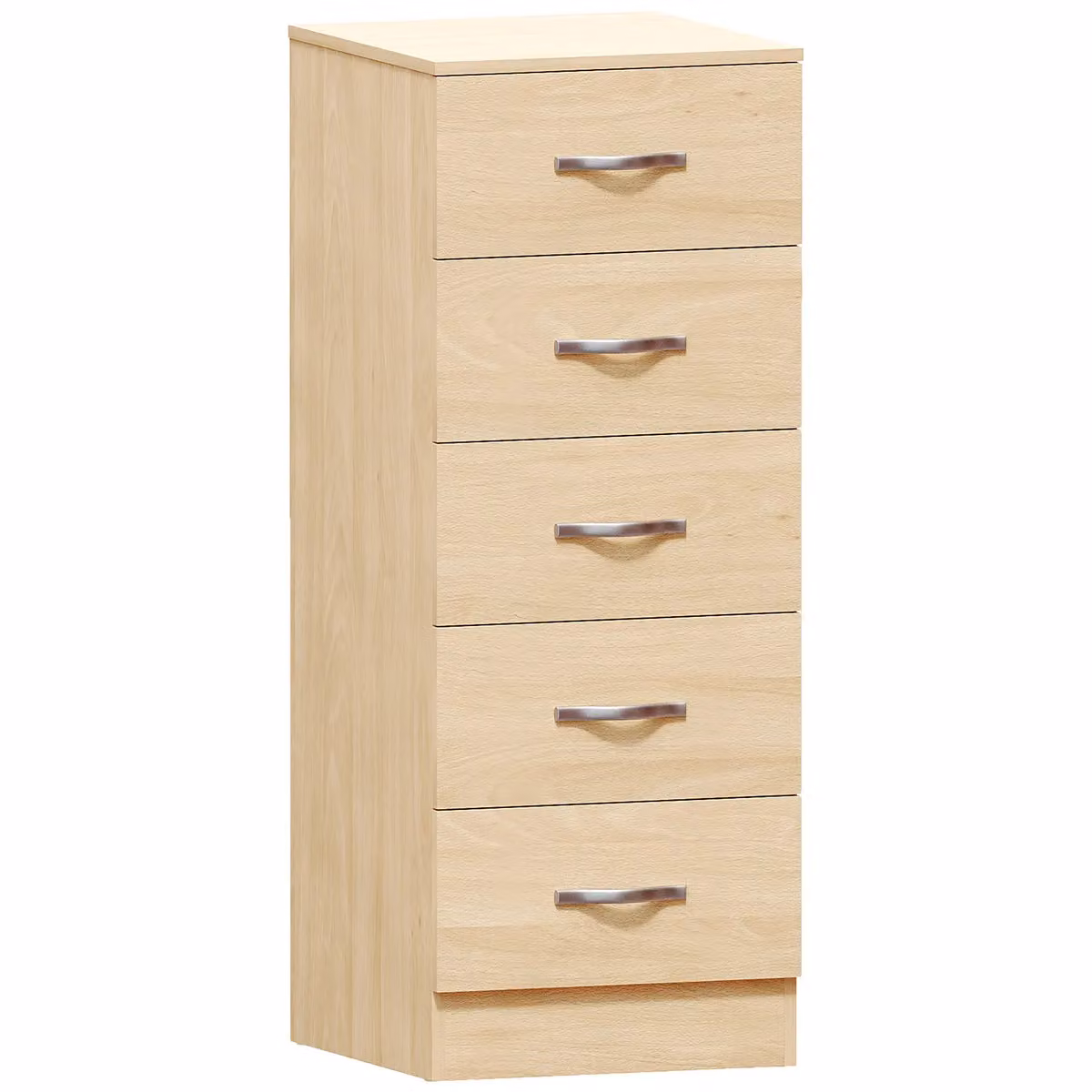 Vida Designs Riano 5 Drawer Narrow Chest in Brown – 2
