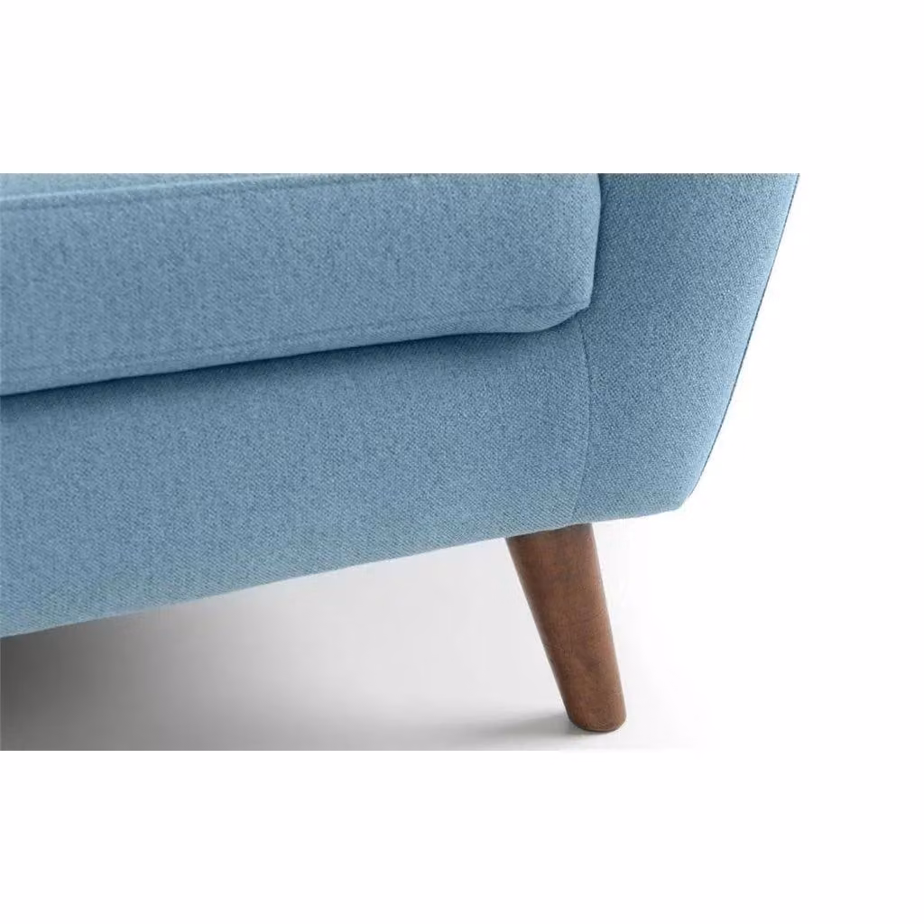 Ashfield Scandinavian Fabric Armchair in Light Blue – 2