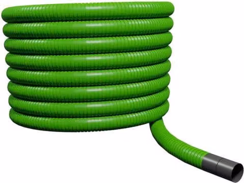 PBSL Group Flexi Underground Ducting CCTV Fibre Optic Green Coil, 110mm O.D. x 50m