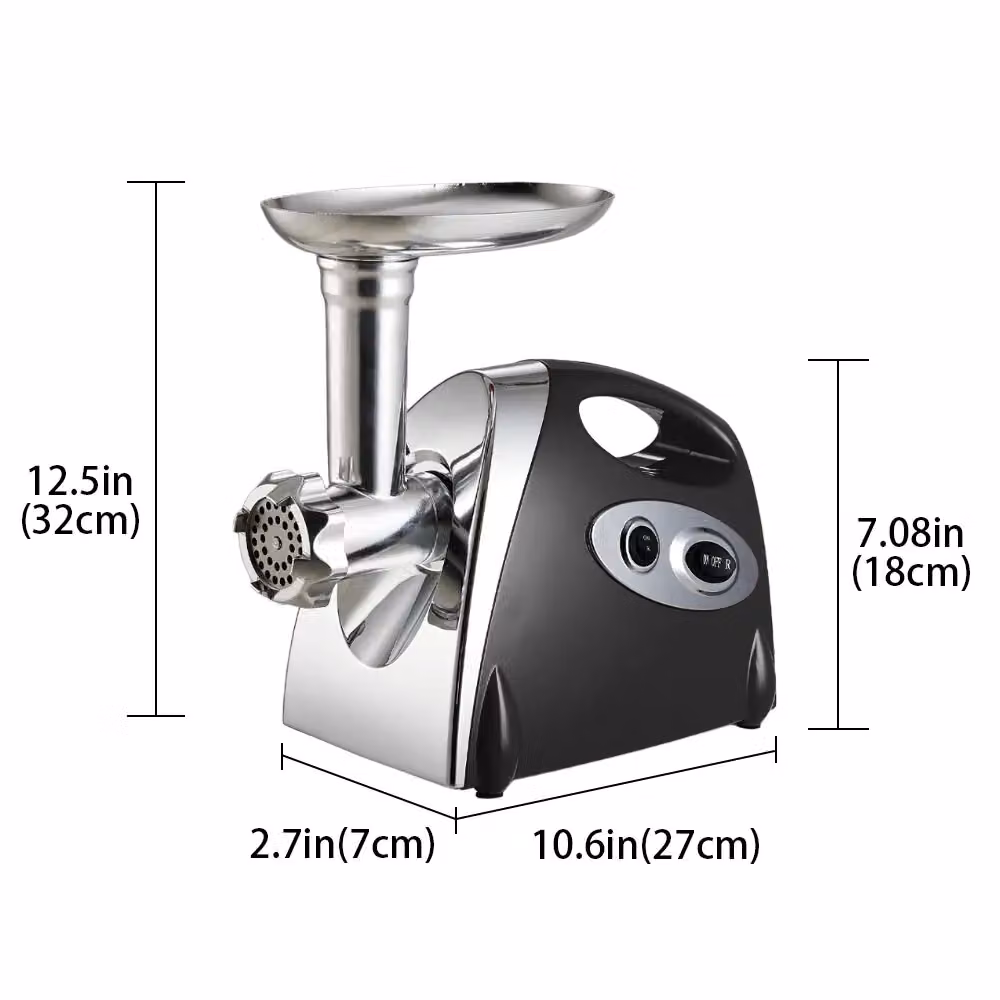 Living and Home 2800W Electric Meat Grinder and Sausage Stuffer in Black – 4