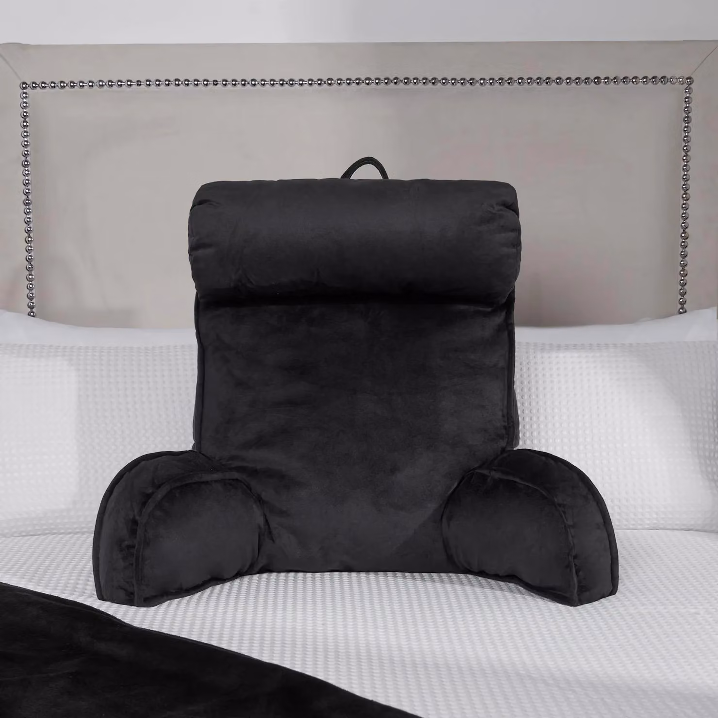 OHS Black Soft Cuddle Cushion with Head Rest and Neck Support for Adults and Kids – 6