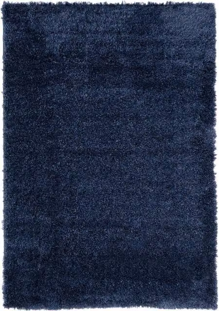 Kukoon Blue Modern Shaggy Area Rug, W/D/H: 120 x 170 cm