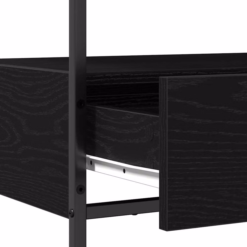 Berkfield Home Modern Console Table in Black Oak, W/D/H: 75 x 40 x 75 cm – 3