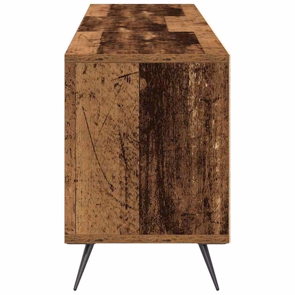 Berkfield Home TV Cabinet in Brown Old Wood, W/D/H: 150 x 30 x 44.5 cm – 4