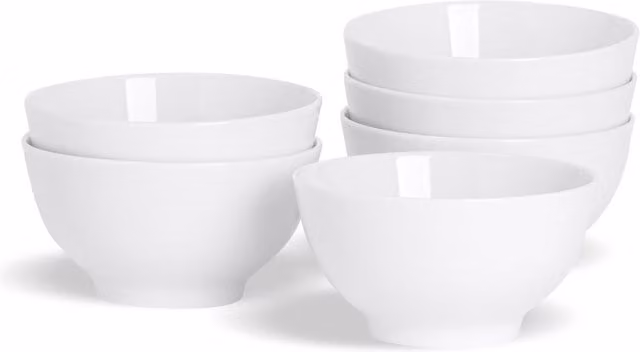 Argon Tableware Classic White Rice Bowls, 13 cm, Pack of 24 – 1