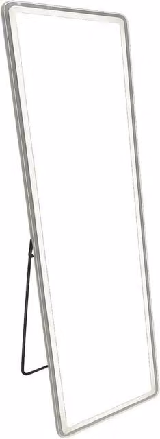 Havendro LED Full Length Rectangular Mirror in White, Wall or Floor Mounted with Dimmable Touch Switch