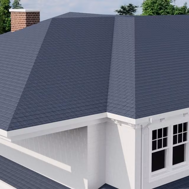 Livingandhome Set of 18 Self Adhesive Rectangular Asphalt Roof Shingles in Blue