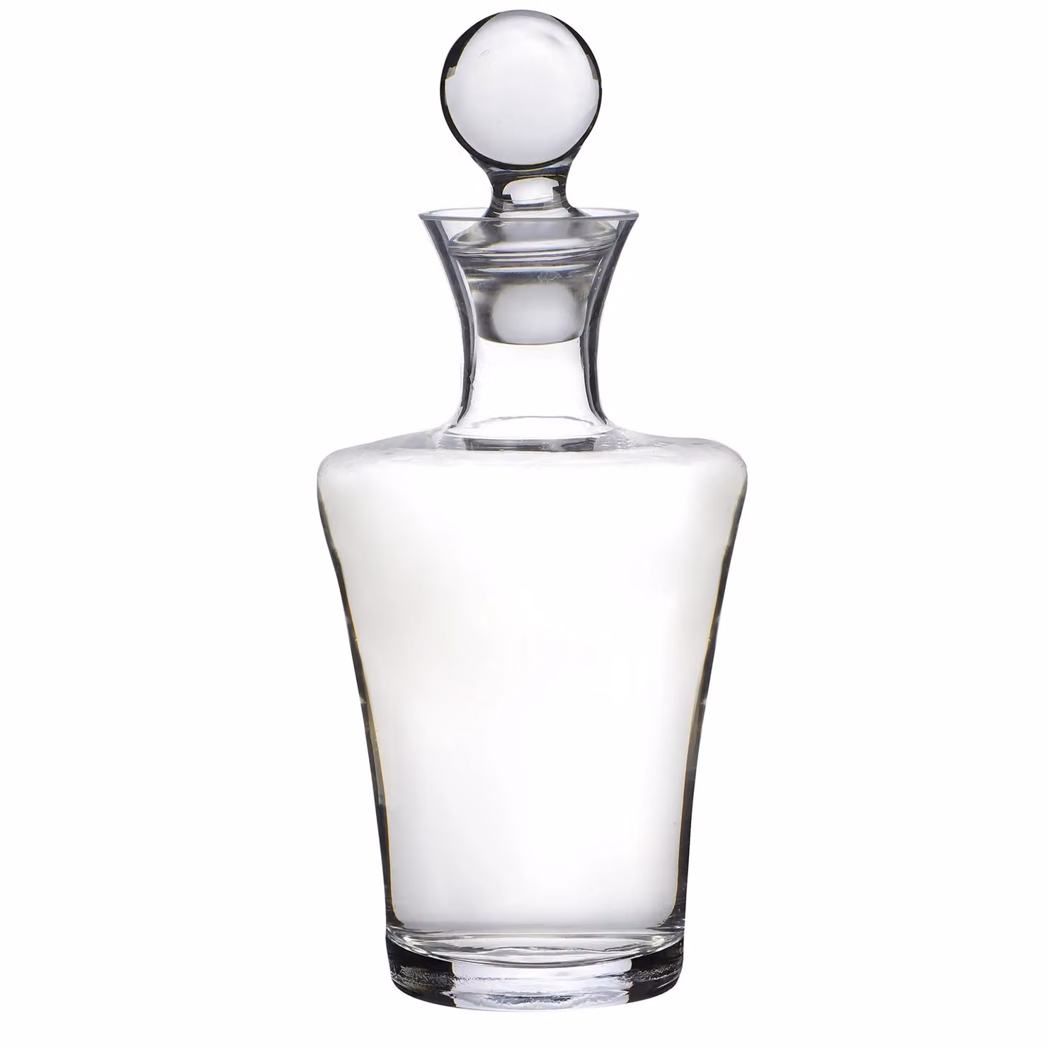 Dibor Lead-Free Fluted Stem Wine Decanter and Aerator with Weighted Stopper Lid, 1 l, Clear – 2