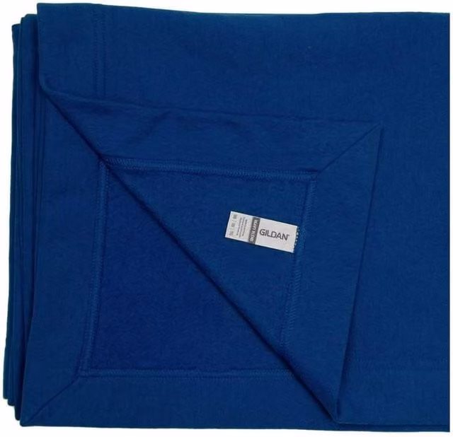 Gildan Heavy Blend Unisex Fleece Stadium Blanket in Blue