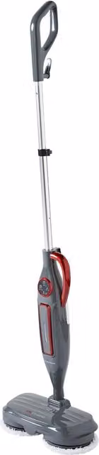 Morphy Richards MRXSTEAMPRO 3 in 1 Steam Spin Mop in red and grey