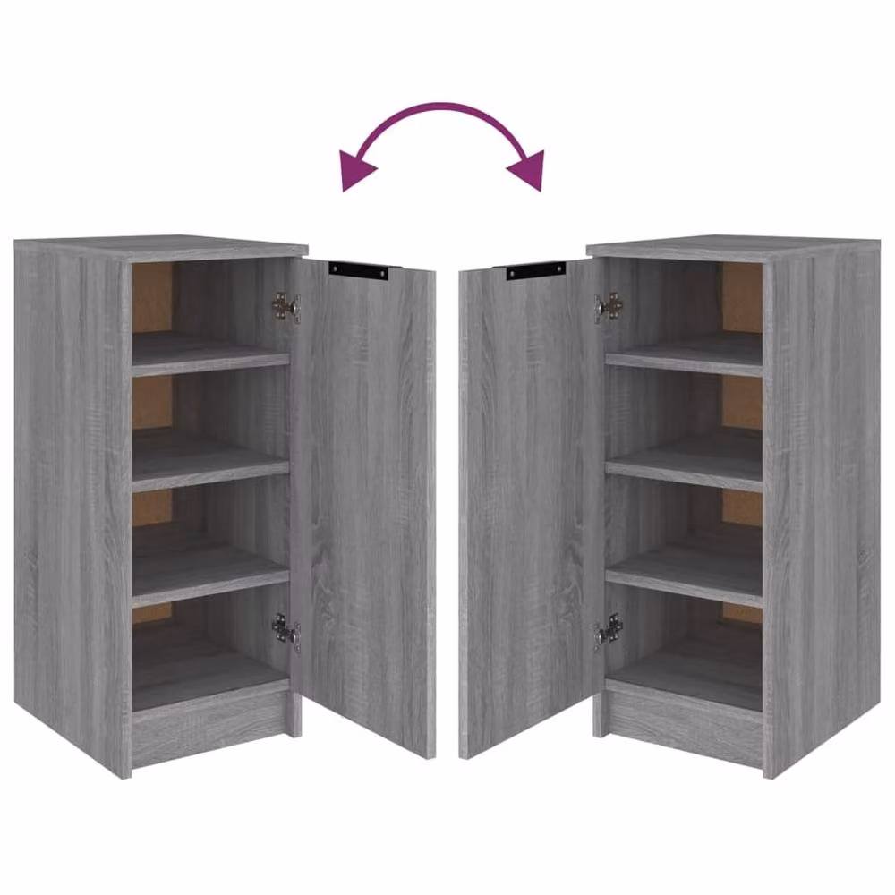 Berkfield Home Grey Sonoma Shoe Cabinet W/D/H: 30 x 35 x 70 cm – 3