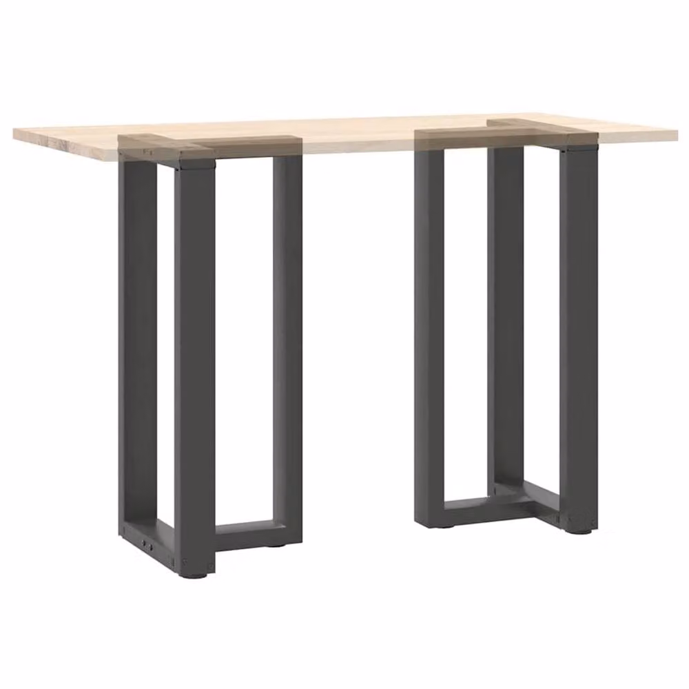 Berkfield Home Modern T-Shaped Bar Table Legs, 2 Pieces, Anthracite Grey, W: 50 cm, D: 35 cm, H: 90-91 cm – 4