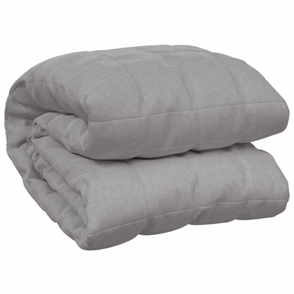 Berkfield Home Grey Weighted Blanket, W: 220 cm, D: 240 cm, 11 kg – 1