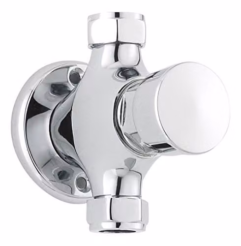 nuie A3788 Commercial Modern Exposed Non-Concussive Timed Shower Valve, Chrome, W: 94 mm, H: 68 mm