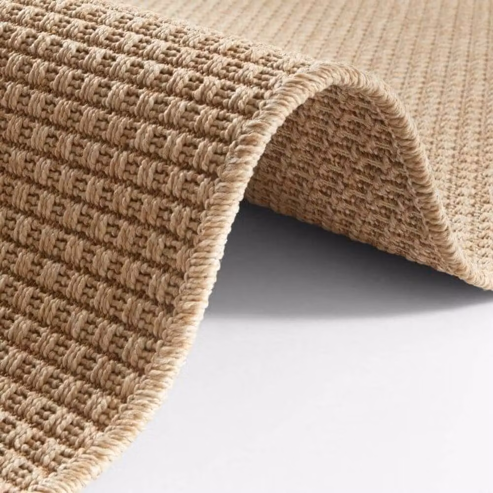 THE RUGS Flatwoven Indoor Outdoor Runner Nature Sisal Look Durable Floor Rug in Beige, W: 80 cm, L: 250 cm – 2