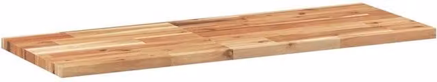 Berkfield Home Compact Floating Shelf, Brown Oil Finished Solid Acacia Wood, W/D/H: 80 x 30 x 2 cm