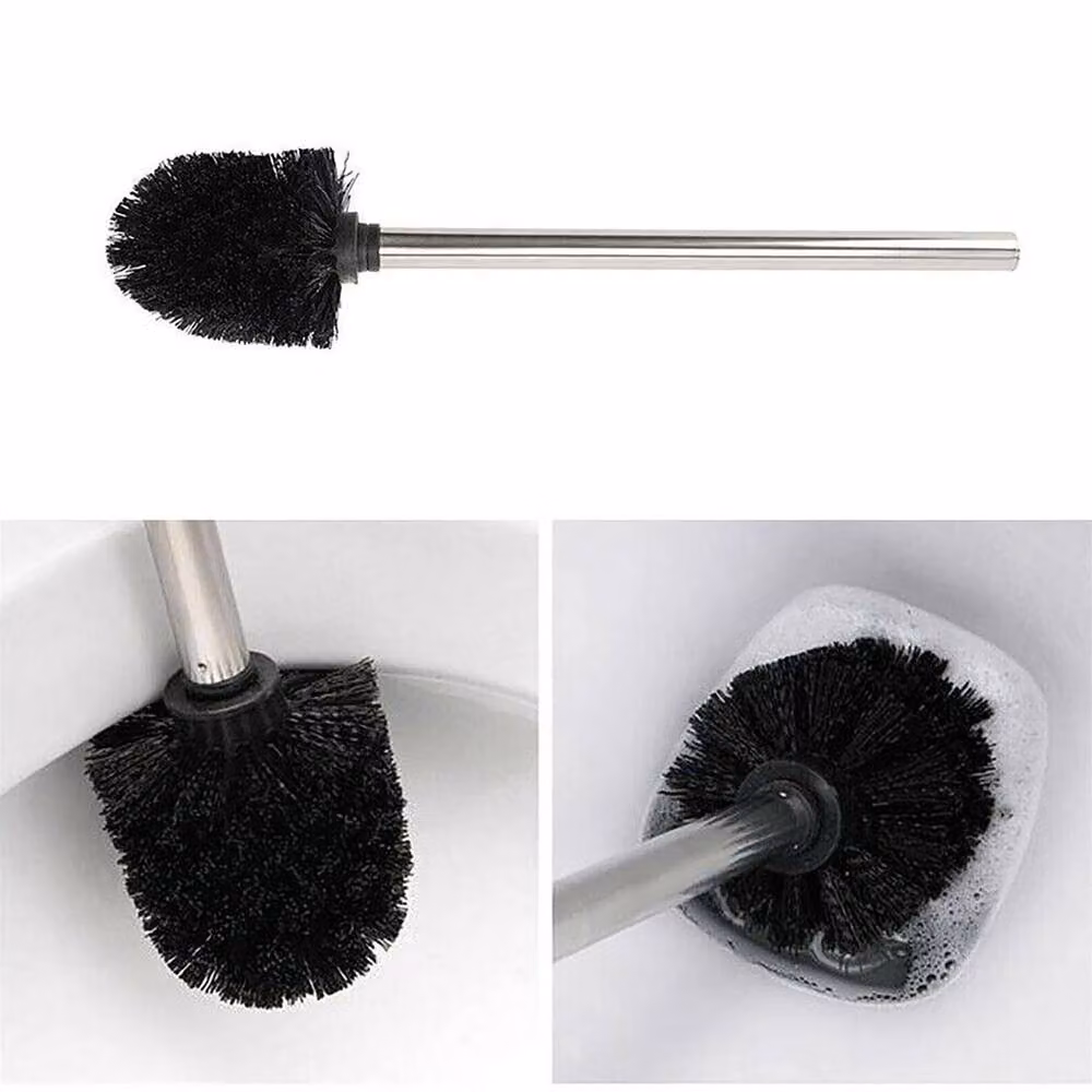 NESTLUNE Stainless Steel Toilet Brush Set in Silver, Pack of 2 – 2