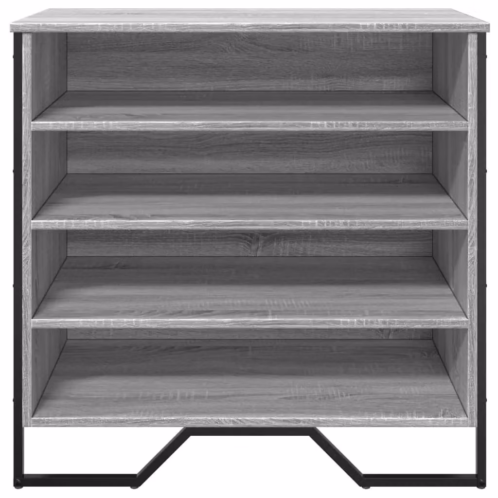 Berkfield Home Grey Industrial Shoe Cabinet with Integrated Seat, W/D/H: 80 x 38 x 78 cm – 3