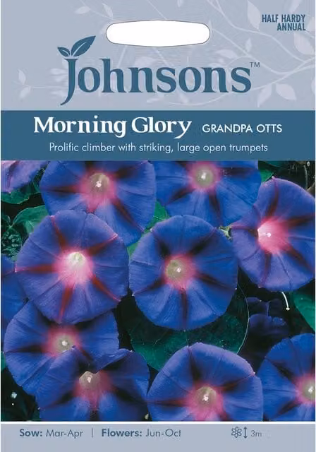 Johnsons Blue Morning Glory Climbing Flower Seeds