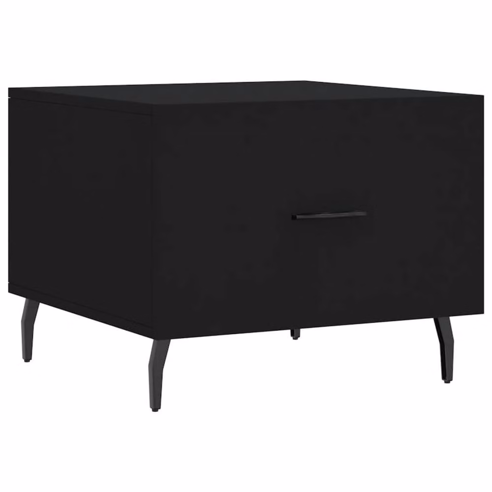Berkfield Home Modern Black Square Coffee Table, W/D/H: 50 x 50 x 40 cm – 3