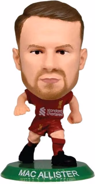 SoccerStarz Liverpool FC Alexis Mac Allister Football Figurine, Red