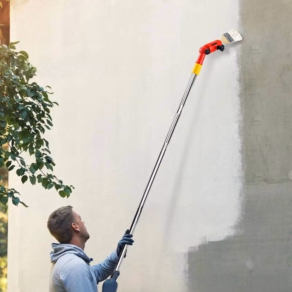 FLAVORA Multi-Angle Paint Brush Extension Pole in Silver, H: 170 cm, W: 52 cm, D: 8 cm – 2