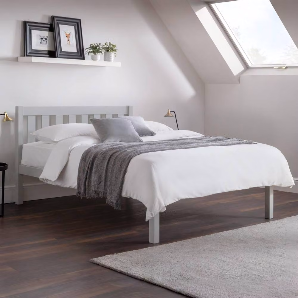 Cheshire Jade Double Bed in Dove Grey (135cm) – 2