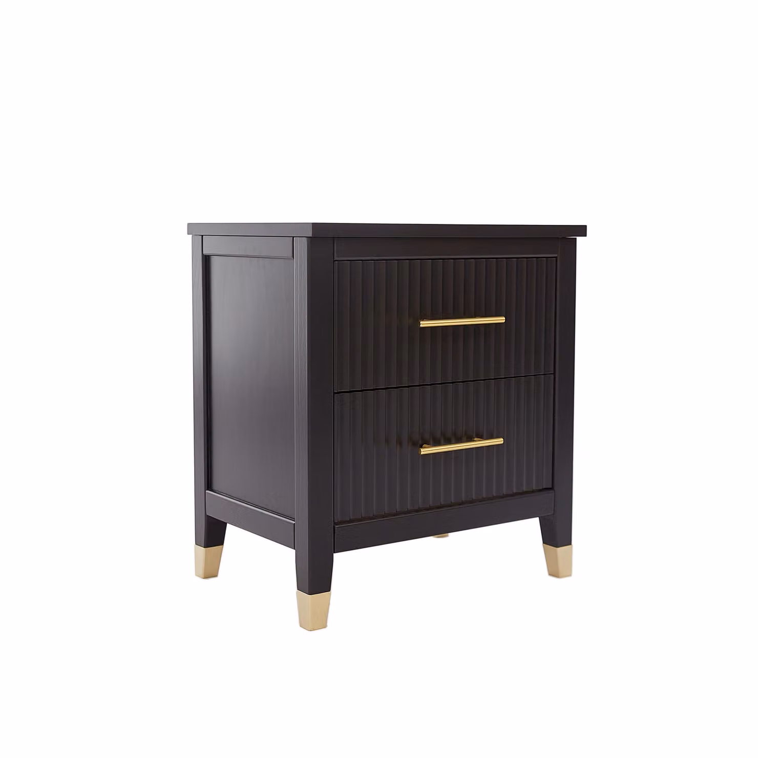 Cabinet Bits Biasi Modern 2 Drawer Black Matt Metal Bedside Table – 2
