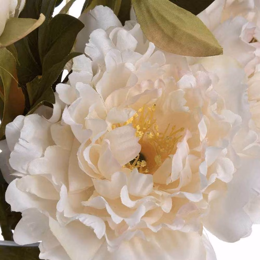 Lemon Pavilion White Peony Artificial Flower, W26 x D26 x H52 cm – 4