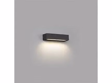 Netlighting Lako Integrated LED Outdoor Wall Light, Grey, 8W, 3000K Warm White, IP65 – 4
