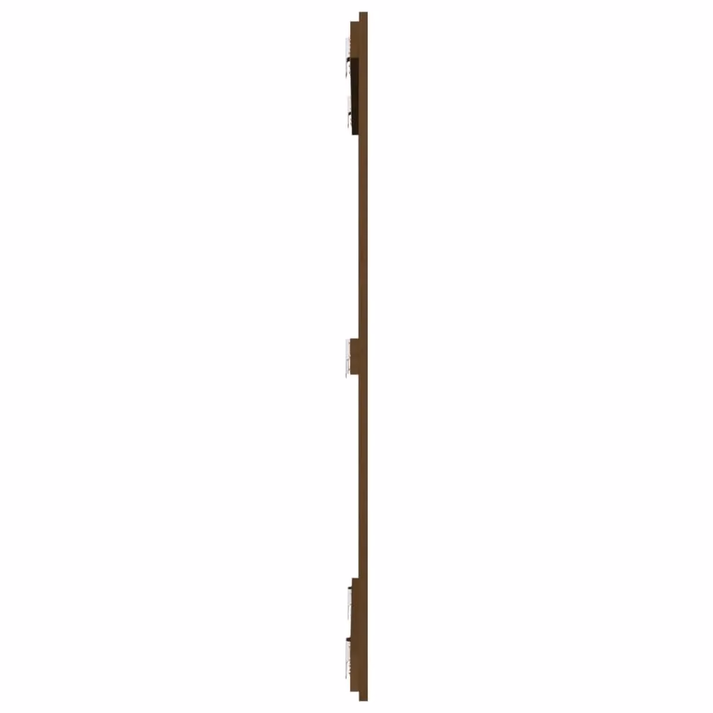 Berkfield Home Rustic Solid Wood Pine Wall Headboard, Honey Brown, W: 110 cm, H: 95.5 cm, D: 3 cm – 3