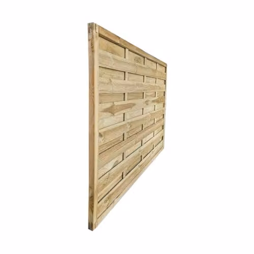 Snowdon Timber Pressure Treated Wood Fence Board, Brown, W/D/H: 122 x 122 x 180 cm, Pack of 3 – 3