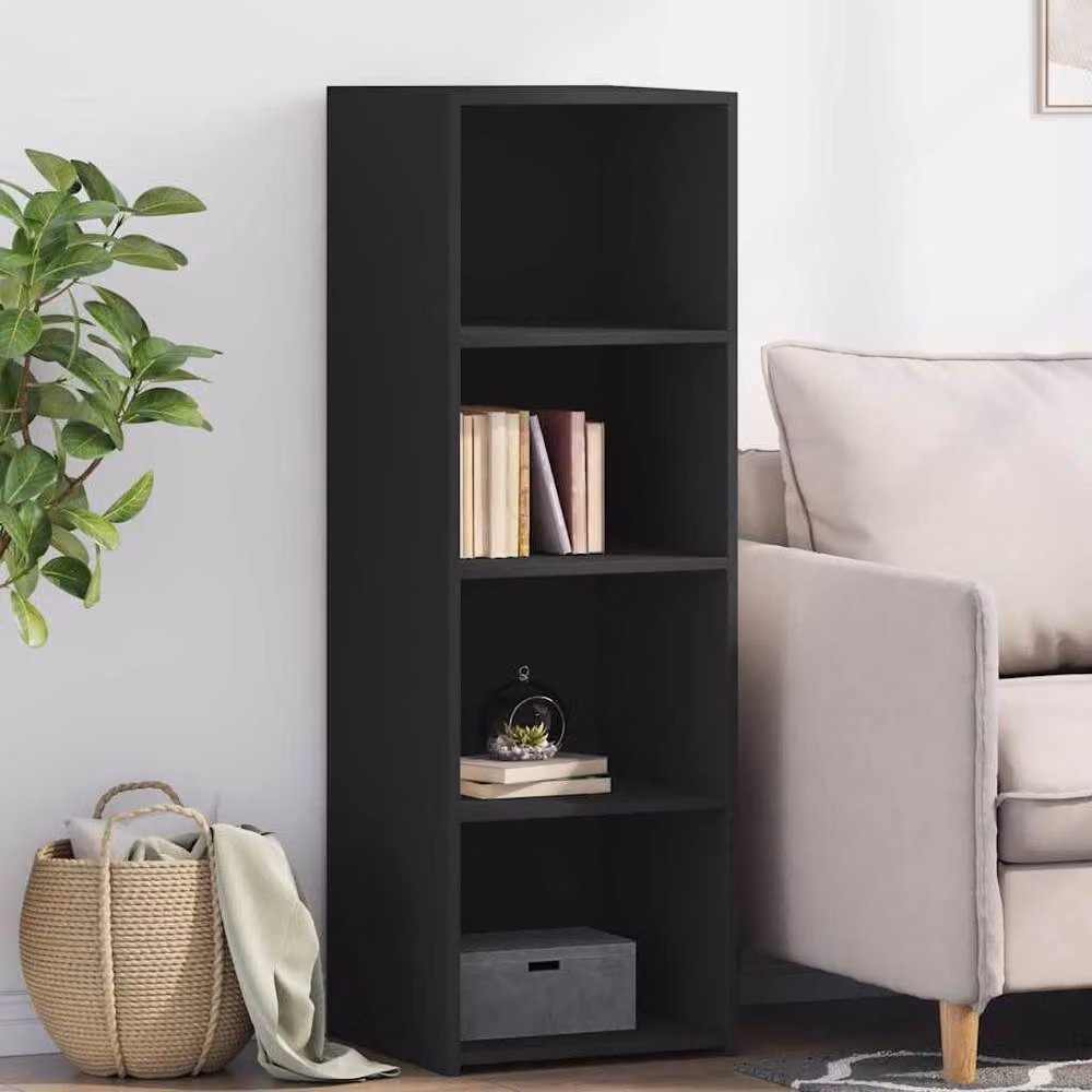 Berkfield Home Black MDF Highboard, W/D/H: 40 x 41 x 124 cm – 2