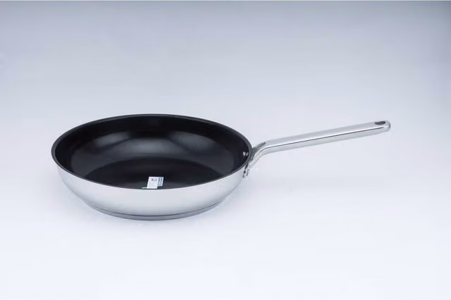 Tower Silver Ceramic and Stainless Steel Frying Pan, 30 cm
