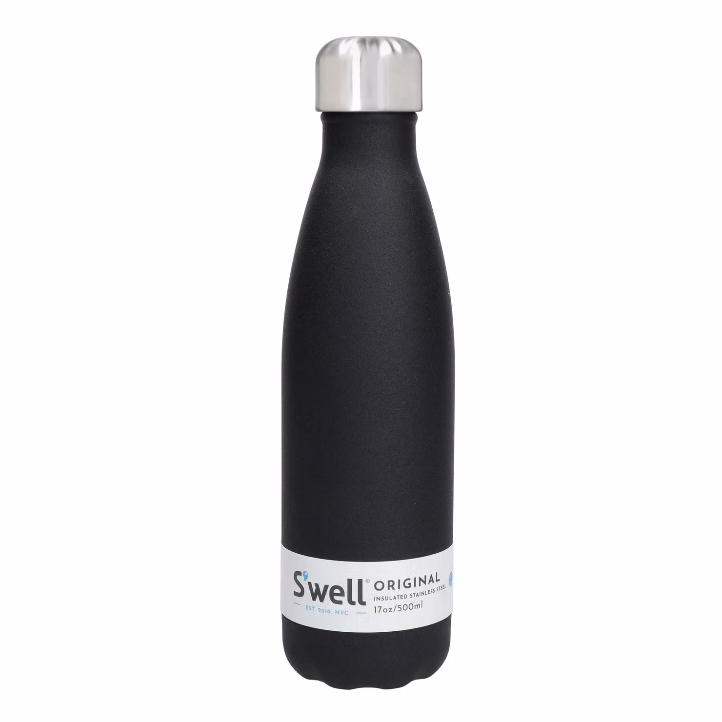 S'well Onyx Vacuum Insulated Stainless Steel Water Bottle, Black, 500 ml – 4