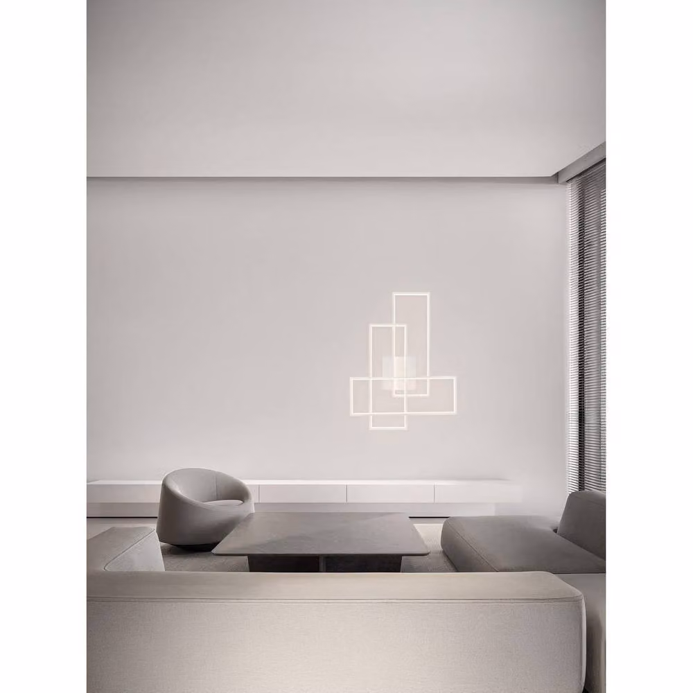 Netlighting Alis Dimmable LED Wall Lamp in White, 48W, 2400lm, 3200K – 2