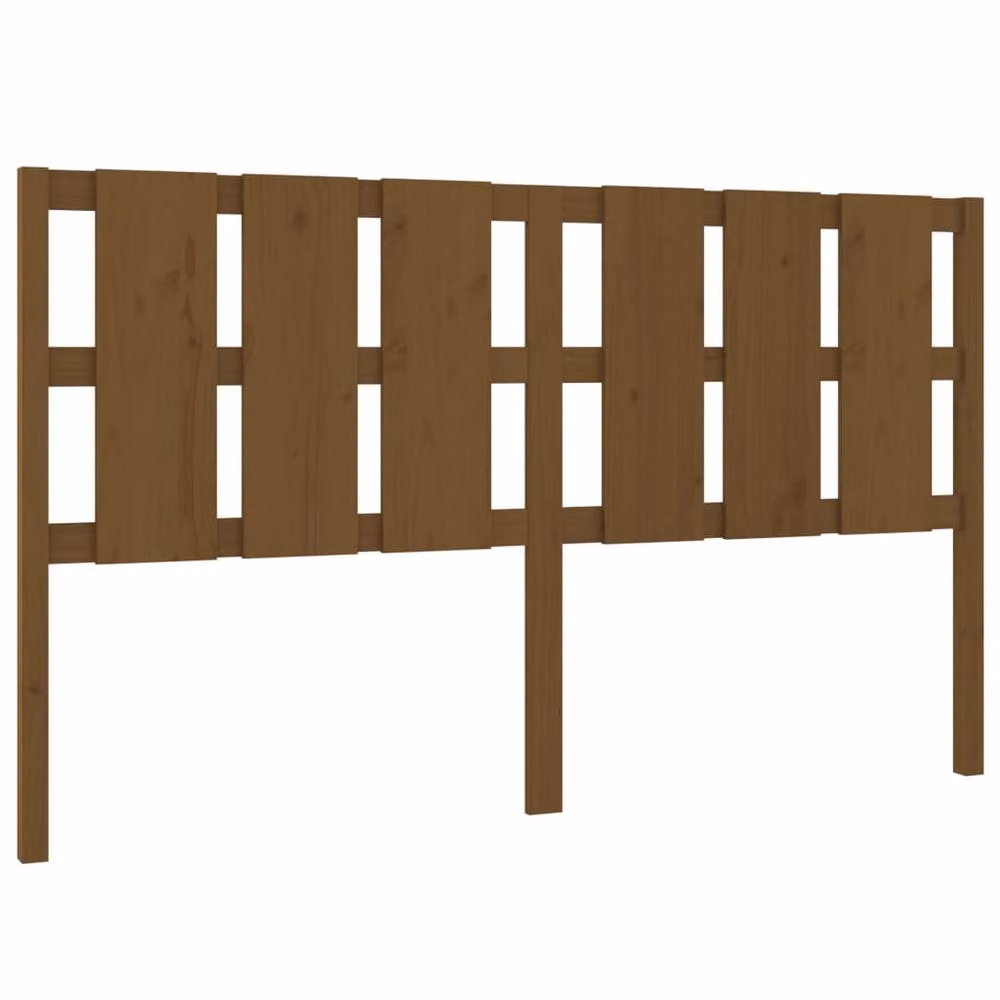 Berkfield Home Beautiful Bed Headboard in Honey Brown Solid Pine Wood, W: 185.5 cm, D: 4 cm, H: 100 cm – 2