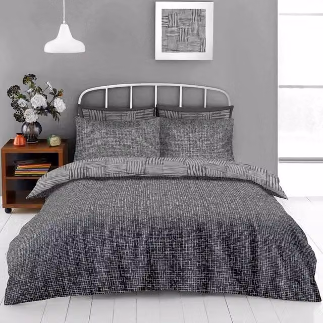 GAVENO CAVAILIA Ryder Printed Double Duvet Cover in Grey and Multicolour