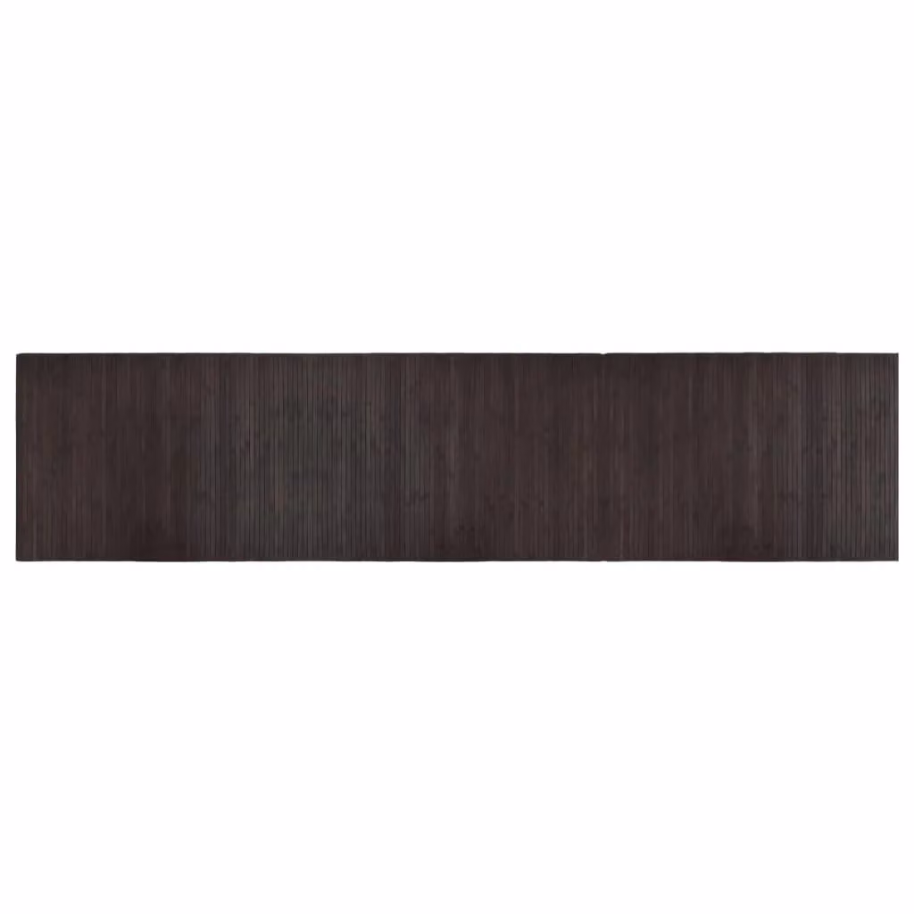 Berkfield Home Rectangular Bamboo Rug in Dark Brown, W: 70 cm, L: 300 cm – 1