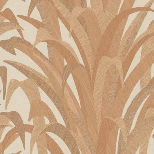 Grandeco Boutique Olivine Grass Leaves Embossed Botanical Floral Wallpaper in Green and Gold