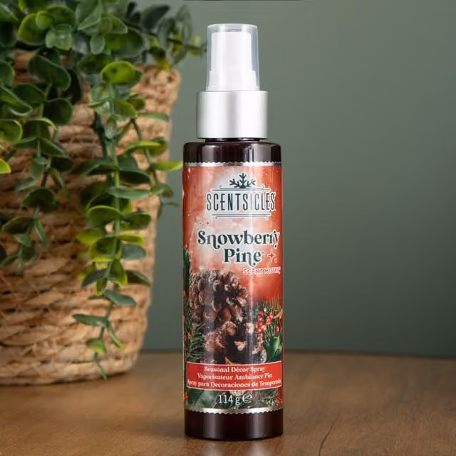 Samuel Alexander Snowberry Pine Scentsicles Christmas Decoration Room Spray Mist, 114ml – 1